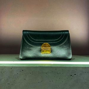 City shoulder bag with flap