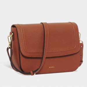Crossbody bag with flap